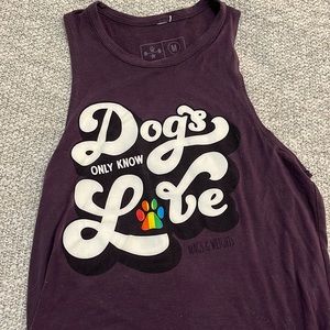 wags & weights muscle t - pride size medium